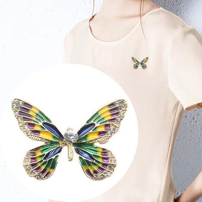 Ruan Hao Dripping Oil Butterfly Brooch Pin Versatile Coat With Silk Scarf Buckle Corsage