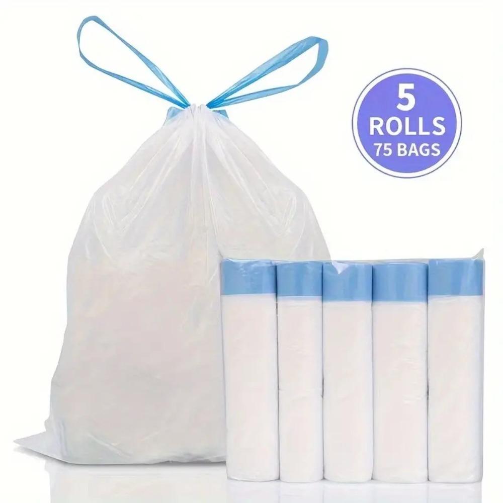 Thickened Large Drawstring Trash Bags - Home Kitchen/Student Dorm/Bathroom Use, Handheld Disposable Garbage Bags RQSL-WM-0063-3