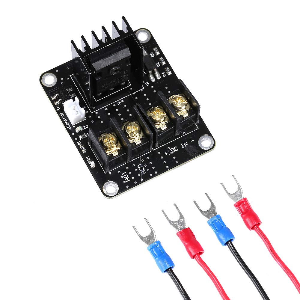 2 sada 3D tiskárny Hot Bed Power Expansion Board Ovladač vyhřívání Mos vysokého proudového zatížení Sada modulu pro 3D tisk příslušenství