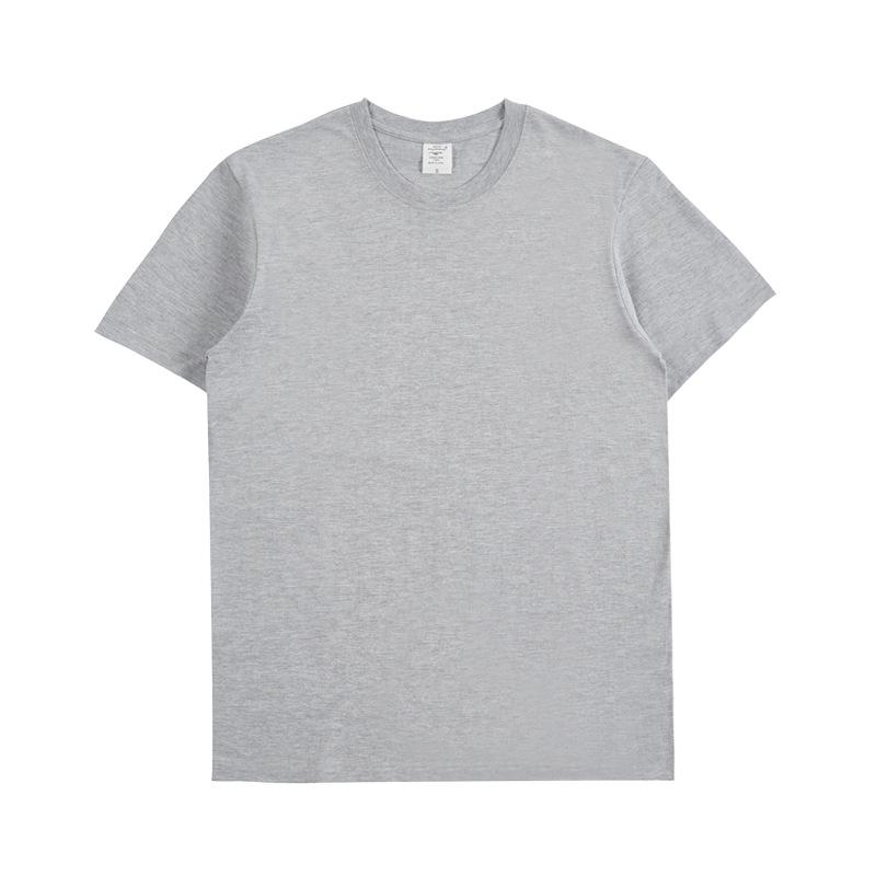 New 200g short-sleeve combed cotton solid color t-shirt, versatile summer women's outerwear and inner layer, round-neck tee for students