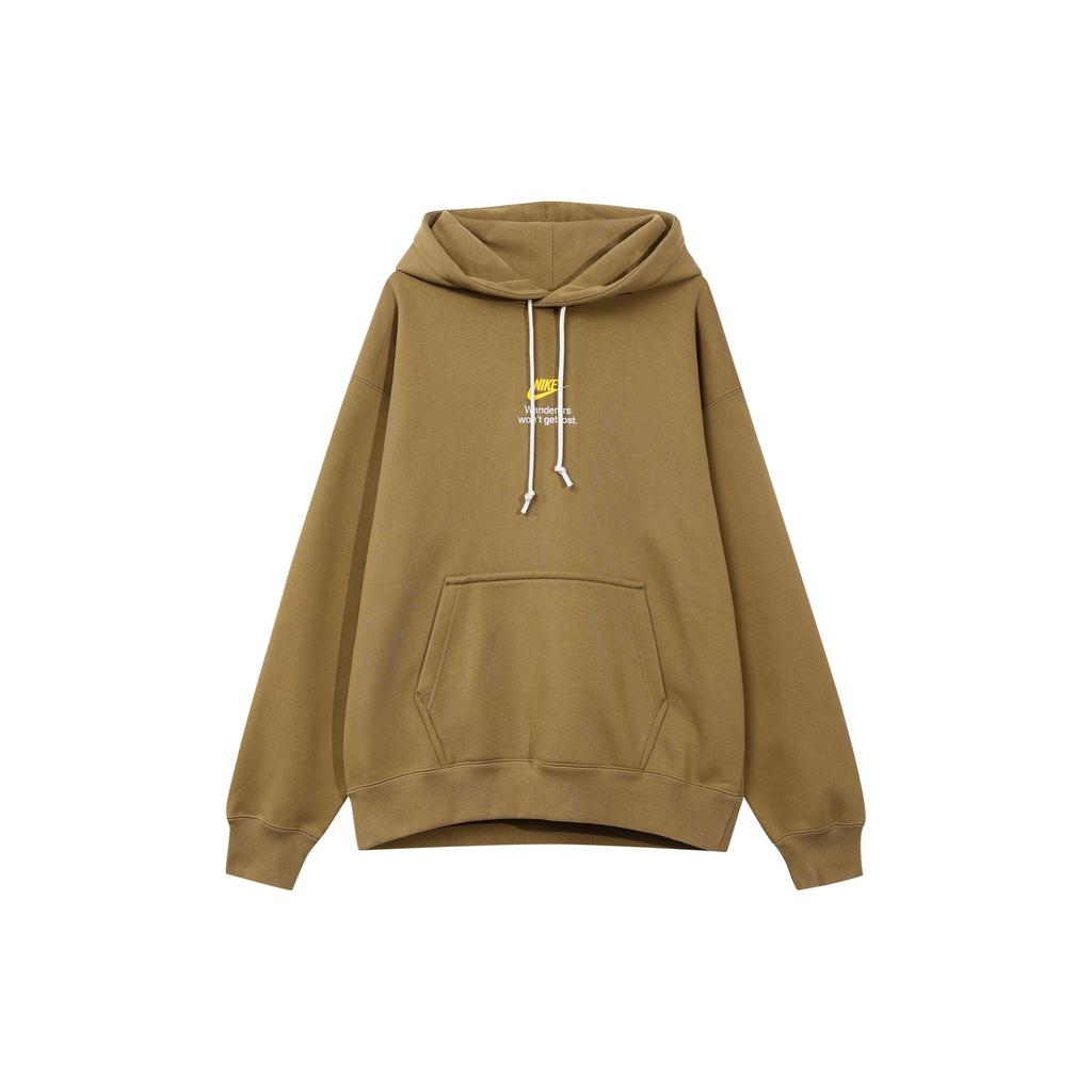 Nike Letter Print Casual Hoodie Men Tops Brown FV4024-288