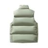 Men's Solid-color Casual Vest, Men's And Women's Style Zipper Stand-up Collar With Cotton Warm Sleeveless Vest