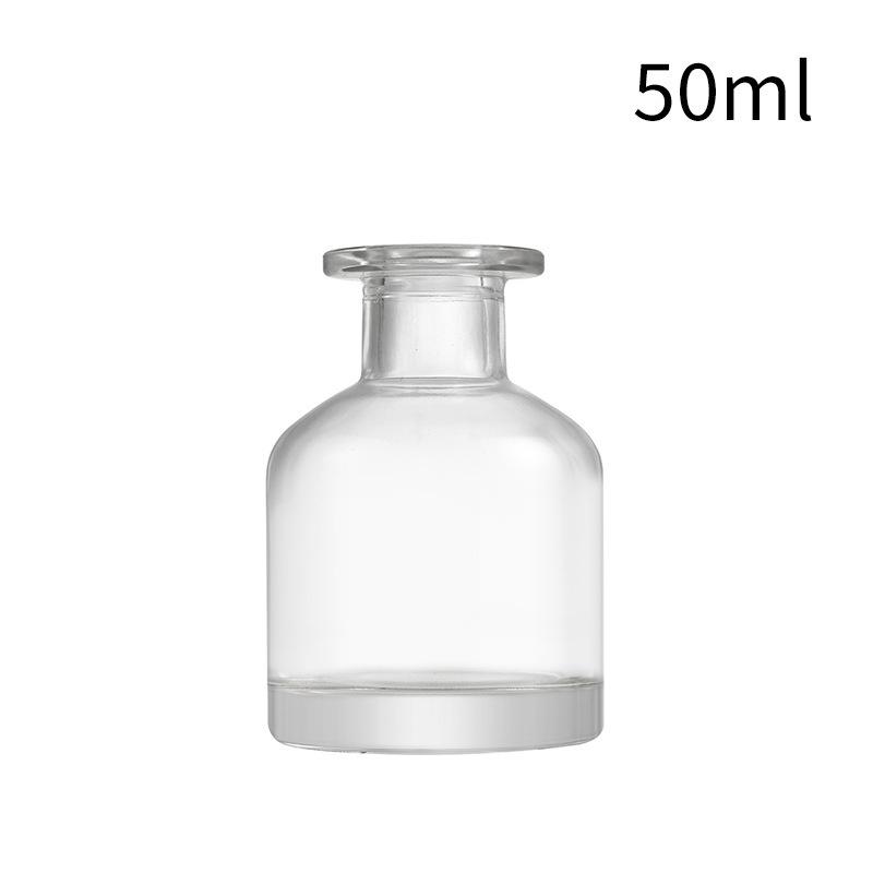 1Pc 50ml Home Fragrance Diffuser Bottles Party Gifts Glass Container Reed Diffuser Essential Oil Bottle Oil Diffusers Sticks