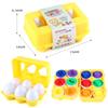 Matching Smart  Eggs Toy  For Kids  3D Puzzle Montessori Learning Education Toys Color Shape Sorter Game  Easter Egg Gifts
