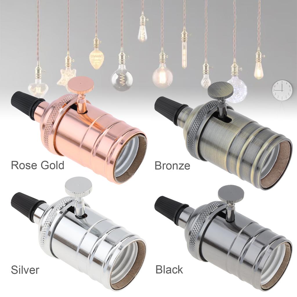 E26 Edison Vintage Lamp Socket Pendant Replacement Lamp Holder for DIY Lighting / Industrial / Decorative