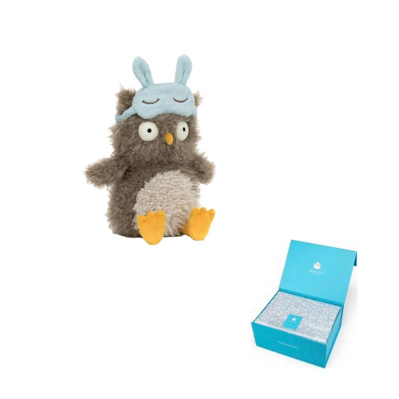 Jellycat Bird Series Audrey Hootsoftly Audrey Owl Cute Shape Brown Doll Plush Doll Sitting 20cm High