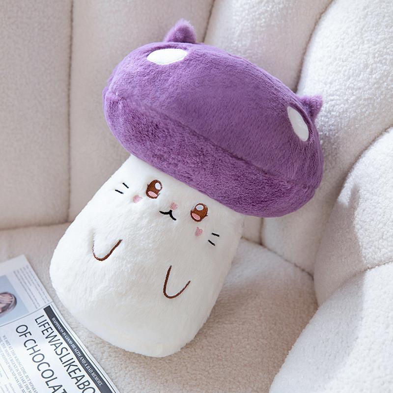 Cute Mushroom Plush Toy Stuffed Animal Doll Pillow Hanging Pendant 32cm Soft Pp Cotton Short Plush Waterfowl Duck Cat Design