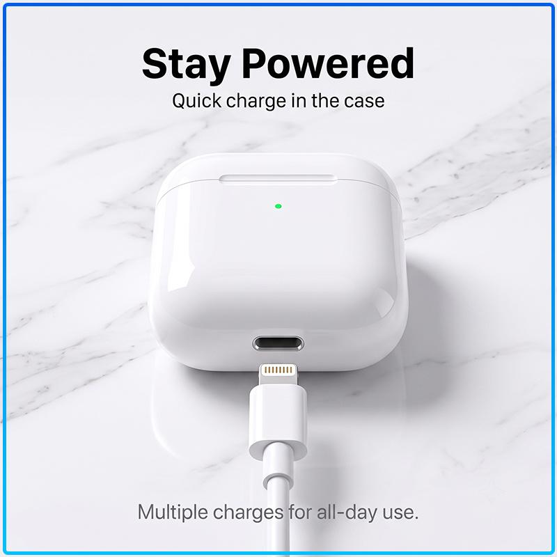 Apple AirPods 2 Bluetooth-Kopfhörer Kabellos Touch-Steuerung Schnellladecase HD-Anrufe Stereo Bluetooth-Ohrhörer Alle Smartphones Universell