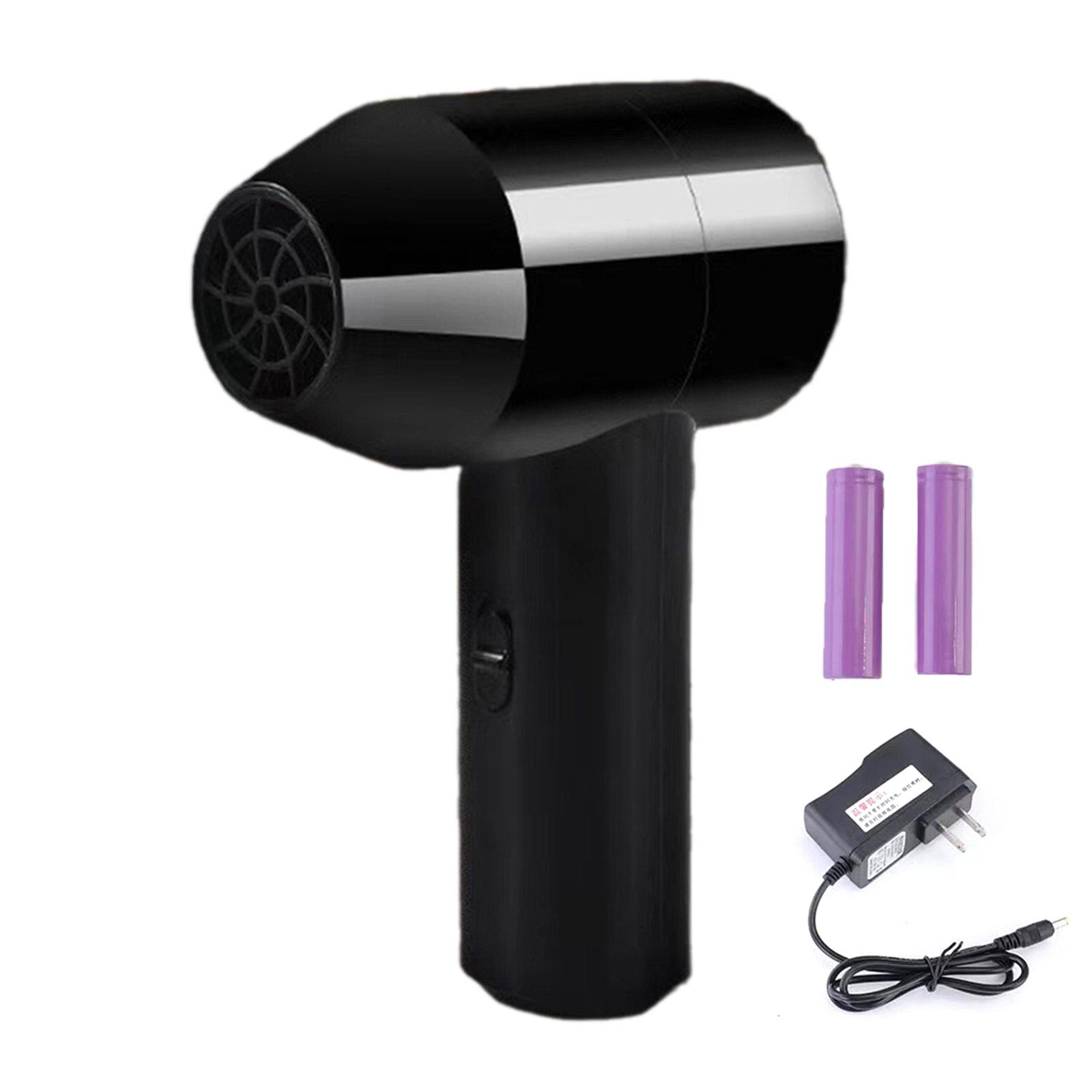 

Воздуходувка 12 В бесщеточный двигатель вентилятор 1500 мАч перезаряжается 20000 об/мин для покраски сушилки на открытом воздухе кемпинга барбекю вентилятор чёрный