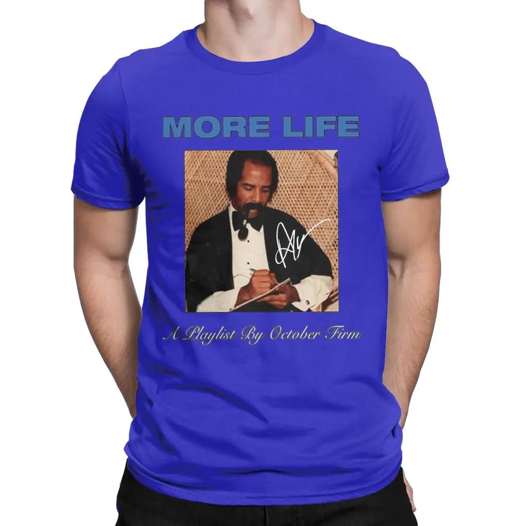 Men's Drizzy Drake More Life Tour T Shirts 100% Cotton Clothes Vintage Short Sleeve O Neck Tee Shirt Summer T-Shirt