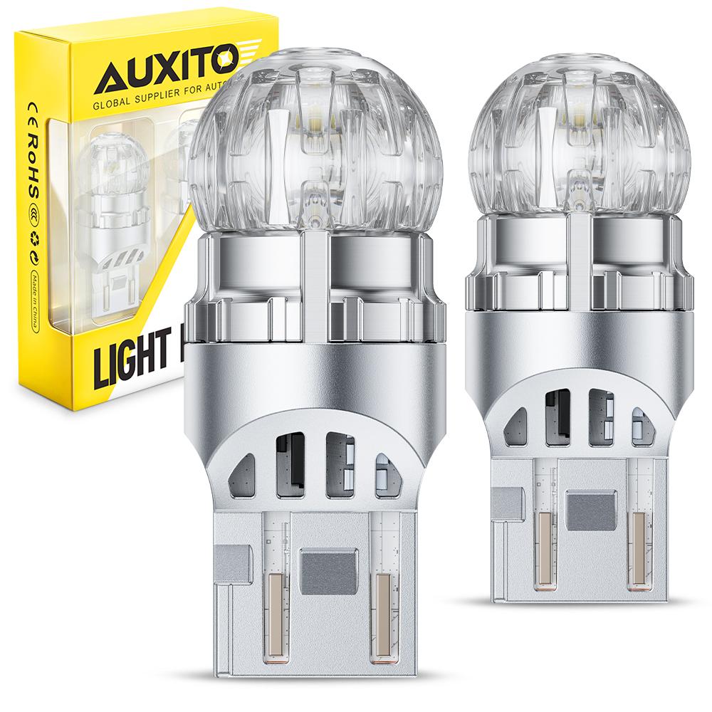 AUXITO 2x T20 LED Canbus W21/5W W21W 7440 7443 LED Signal Light DRL Bulb Error Free Car Reverse Tail Lights Auto Lamp White 12V Dome Lights 6