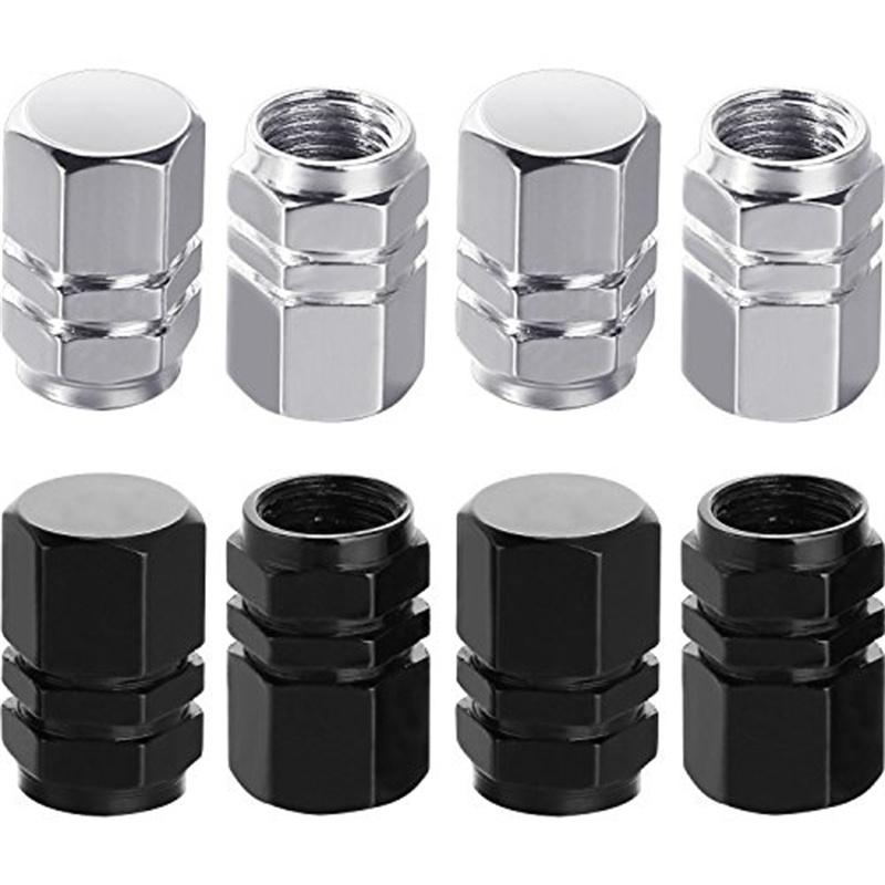 8 buc. Capace de supapă pentru tija anvelopei Capace pentru supape de roată Capace de anvelopă rezistentă la praf, formă hexagonală (portocale)