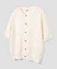 Agod Solid Half Knit Cardigan [Ivory]
