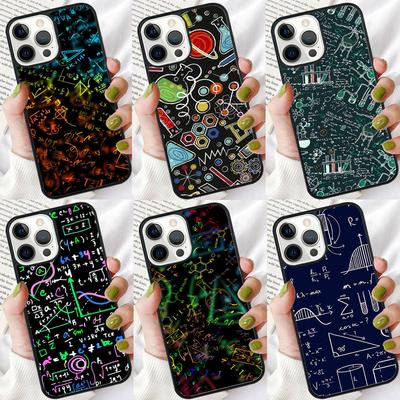 Physics Chemical Mathematics Phone Case For iPhone 17 Air 16 16e 15 14 Plus 11 12 13 Pro Max Bumper Shell Cover Coque