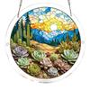 Acrylic Puzzle For Adult, Colorful Flame Hummingbirds Sun Catchers Window Hanging Panel 83 Puzzle SunCatchers For Home Decor Birthday Women Men Mom