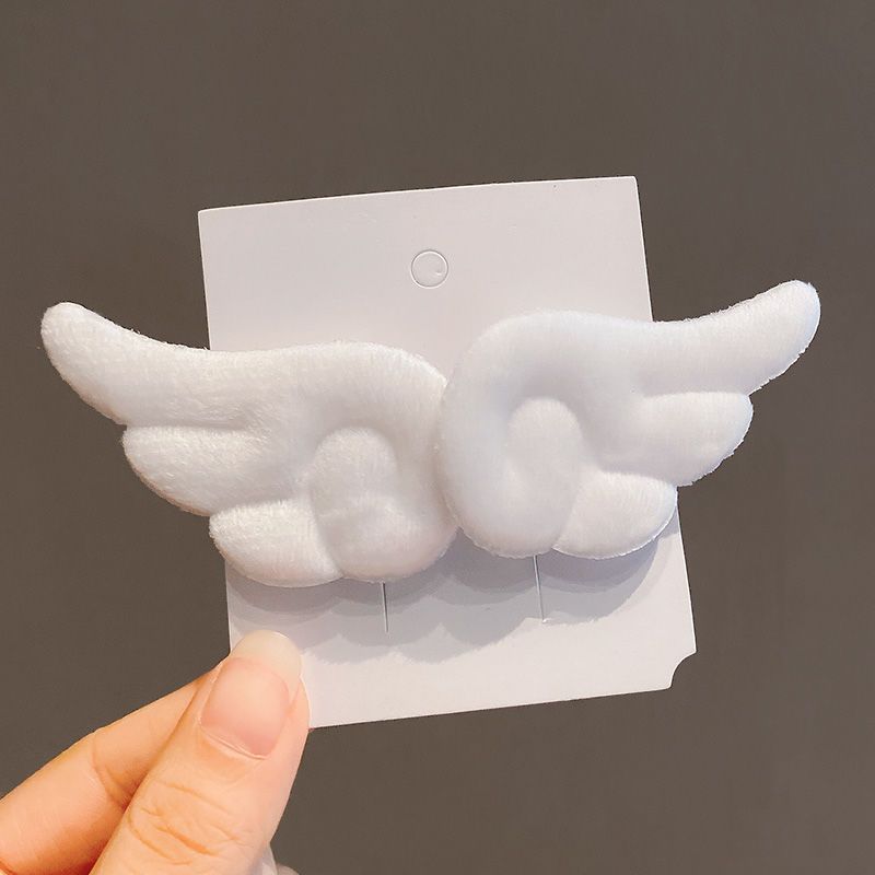 

Japanese Plush Cute Angel Wing Hairpin for Women Barrettes Sweet Pink Hairclip Ornaments Headdress Headwear Cosplay Accessories