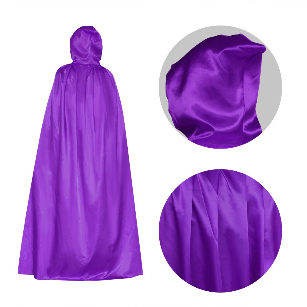 Grim Reaper Wizard & Witch Satin Halloween Party Cloak