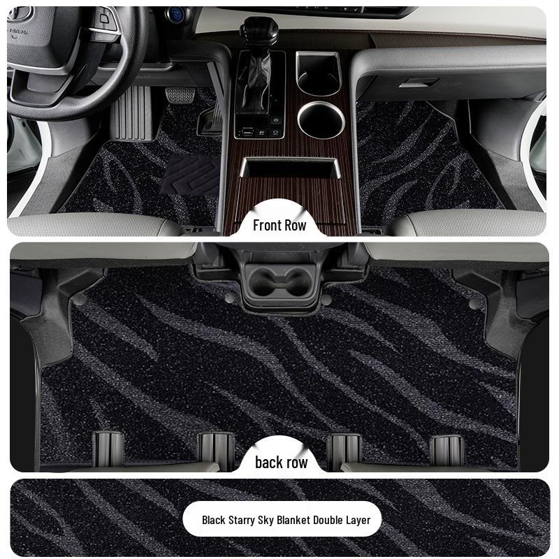 Toyota Sienna TPE Floor Mats for 7-Seater Models (2021-2025), Front Two Rows, Full Coverage.