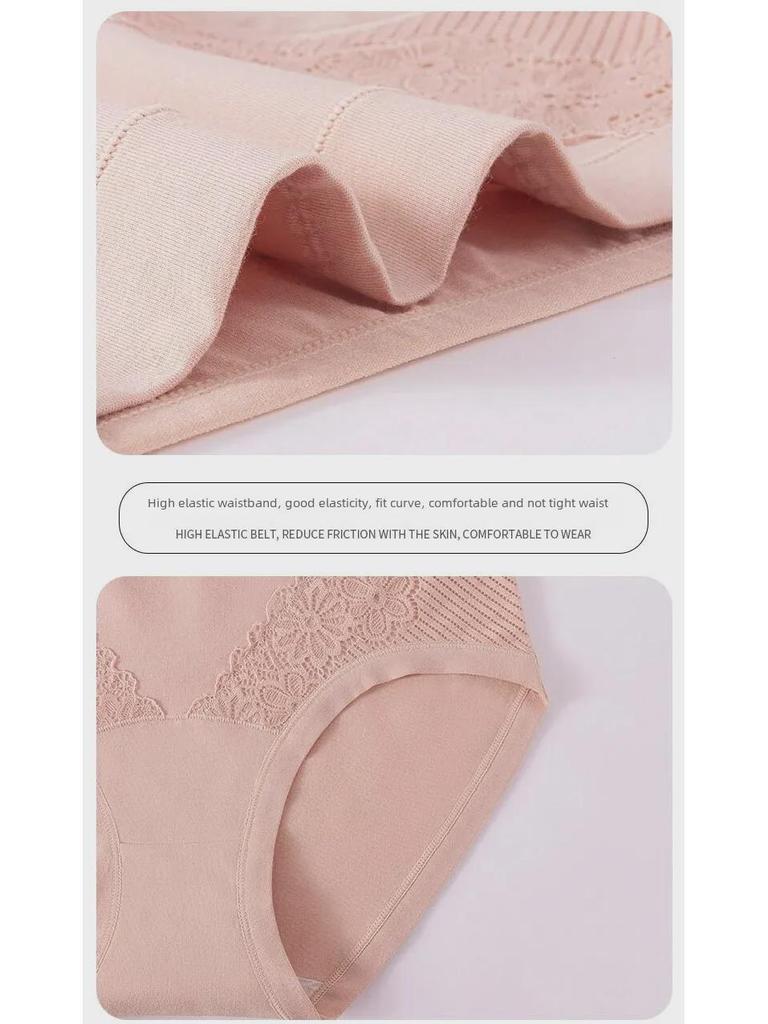 High Waist Cotton Briefs for Middle-aged & Elderly Women - Breathable, Comfortable, Hip Lifting & Abdomen Support.