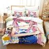 3D Anime Ayakashi Triangle Bedding Set Single Twin Full Printed With Pillowcase Duvet Cover Soft Queen King Size Bedclothes Home