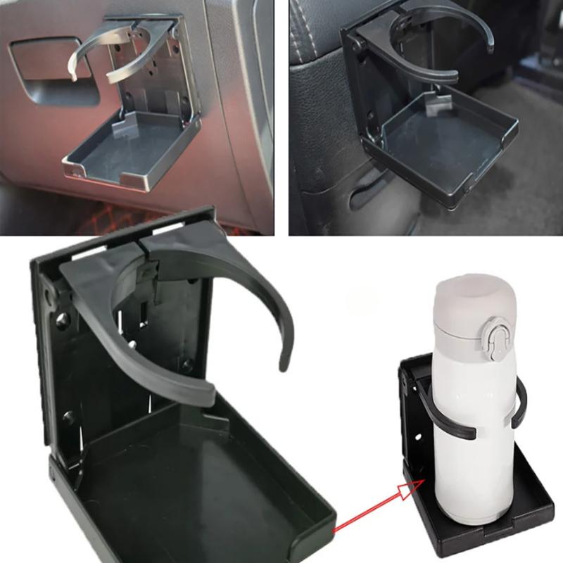 Vikefon Car Beverage Holder Car Multi-Function Storage Rack Cola Cup Holder Beverage Holder Folding Cup Holder With Screws