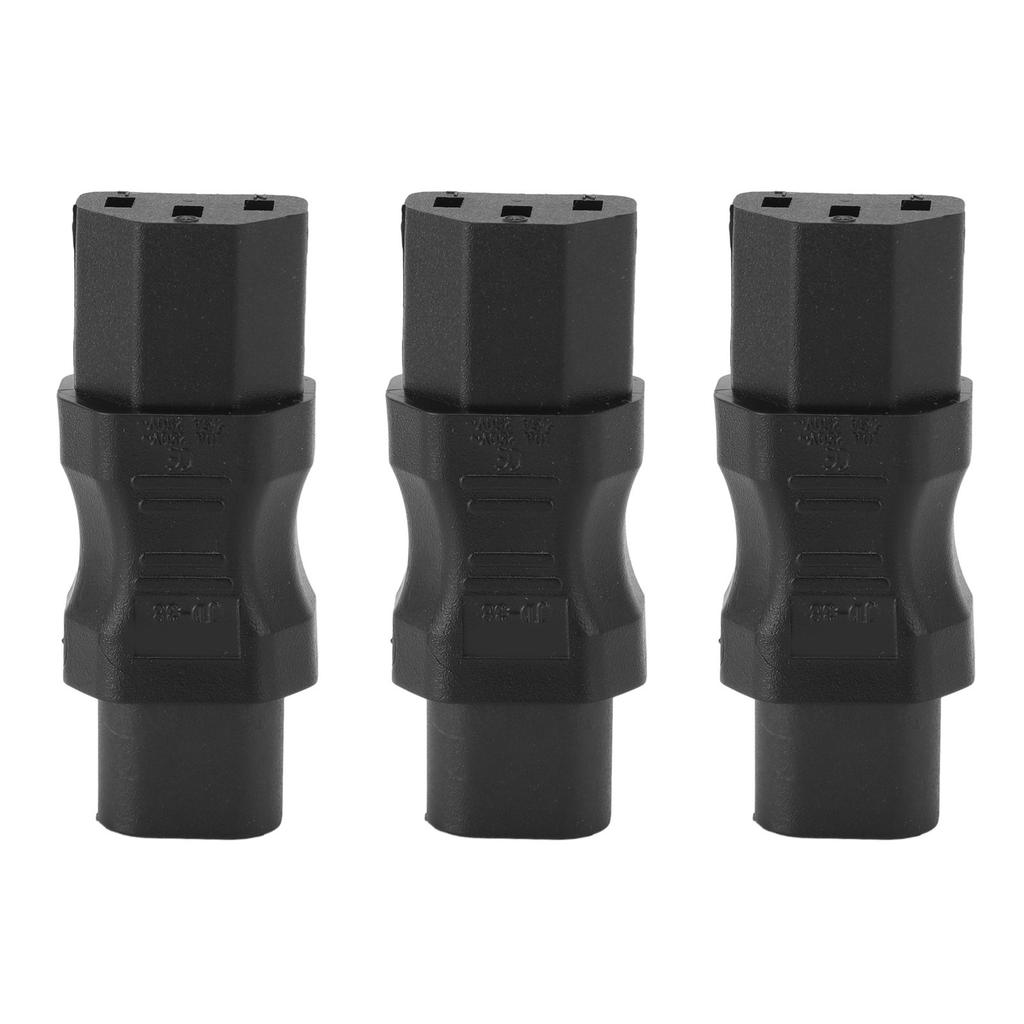 3 Stück IEC320 C8 auf C13 Stromwandler Laptop-Adapter für PDU-Gehäuse USV Computersteckdose