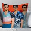 Band J-Jonas B-Brothers Pillow Case Square Pillow Bedroom Sofa Leisure Comfort Cushion Car Living Room Home Decoration 40X40