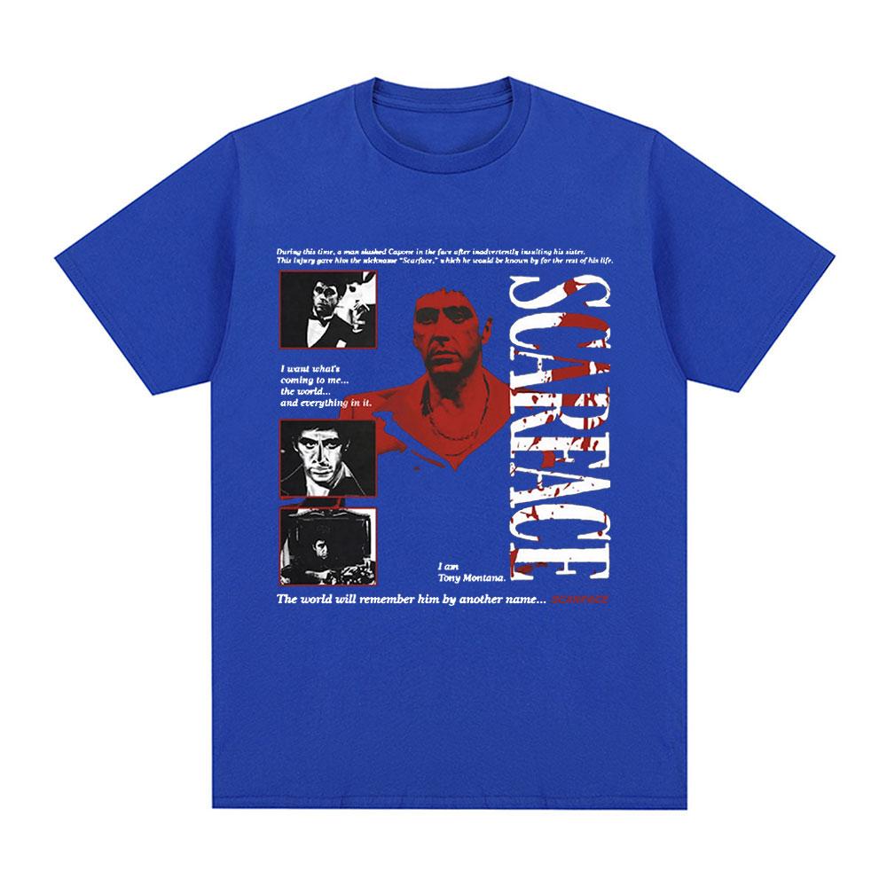 90s Classic Gangsters Movie Scarface Tshirt Tony Montana Al Pacino Oversized Tshirts Unisex Women Hip Hop Vintage Gothic T Shirts
