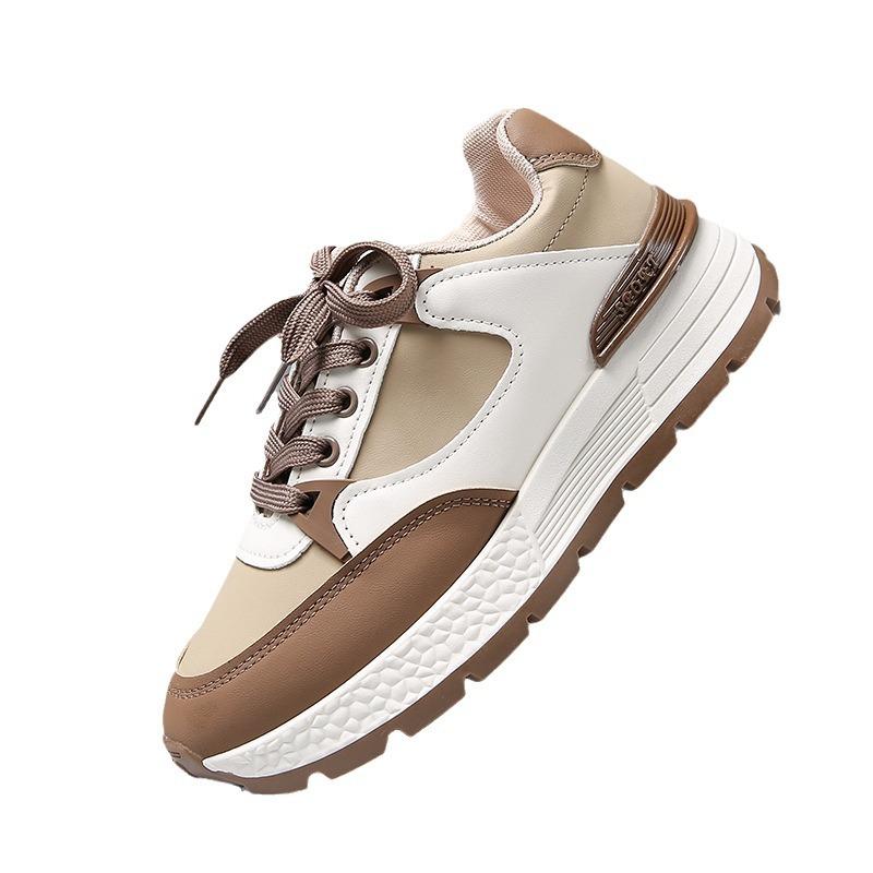 New platform Forrest Gump shoes women's 2025 spring and autumn new versatile casual sports shoes retro color matching heightening dad shoes