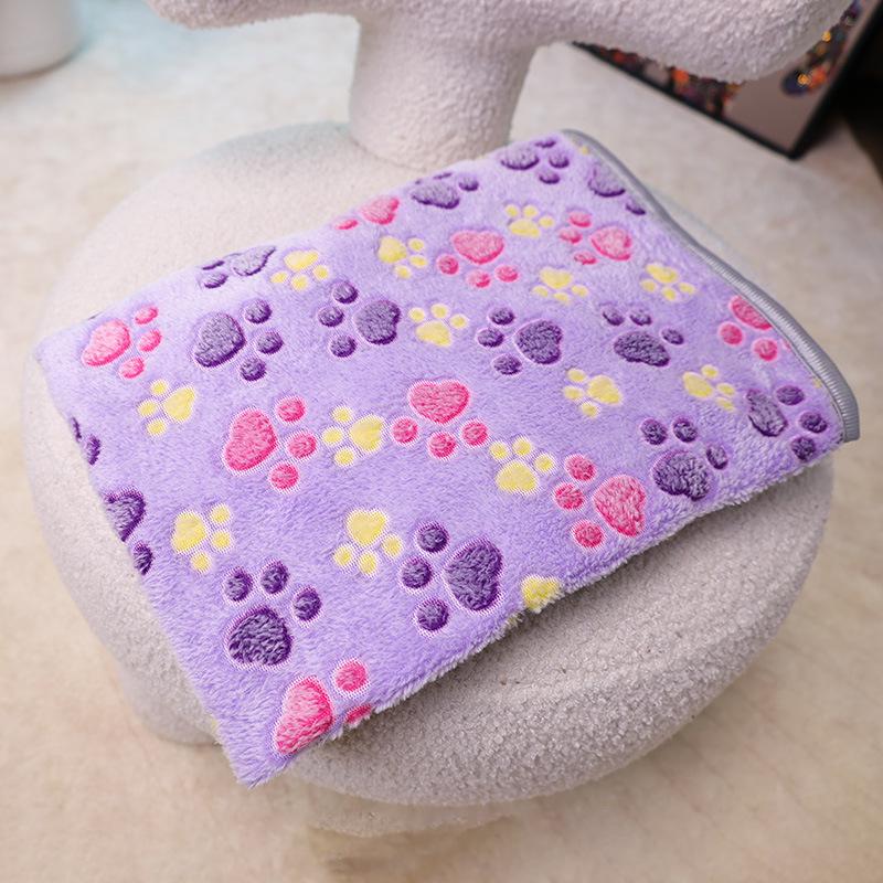 Coral Fleece Dog and Cat Blanket & Bed Mat - Warm Pet Supplies