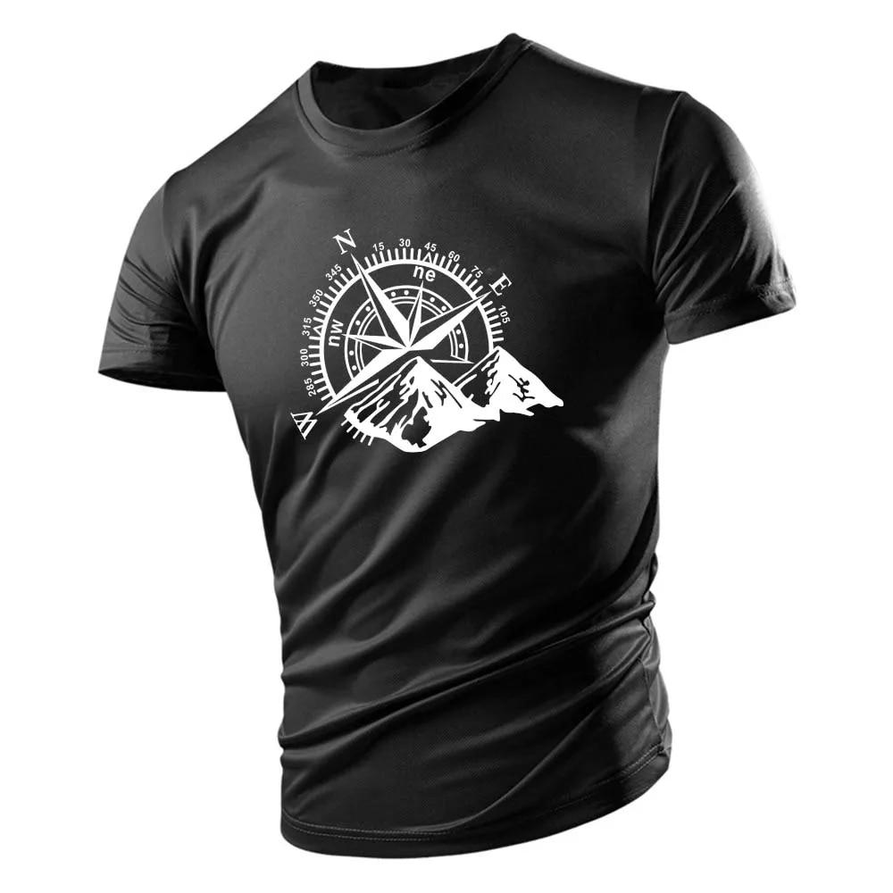 

Мужская футболка с круглым вырезом Four Seasons для взрослых, спортивный повседневный топ, креативный трендовый узор с принтом, удобная многоцветная футболка с коротким рукавом XL темно-синий