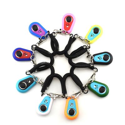Hundetraining Clicker Verstellbare Handschlaufe Haustier Hunde Click Trainer Hilfsmittel Tragbare Hundetrainingsgeräte Heimtierbedarf