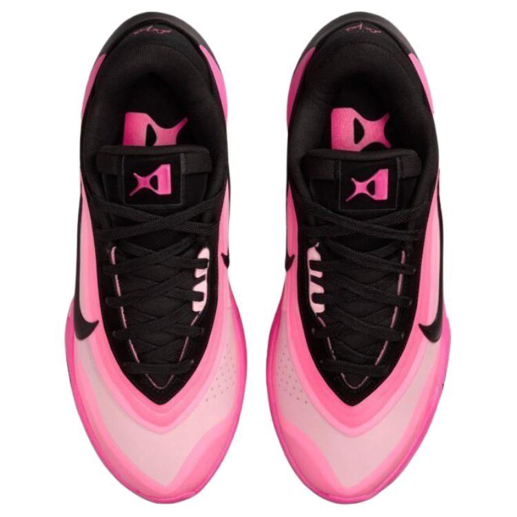 Nike A'One Slip Resistant Abrasion Resistant Low top Basketball Shoes Women's Pink Black FZ8606-001