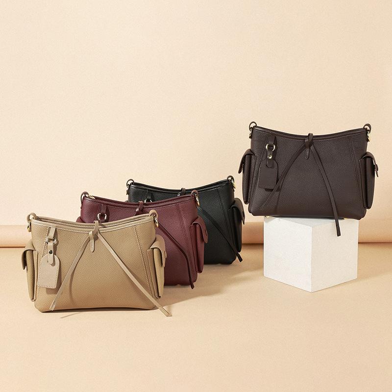 Erstklassige Ledertasche Modische Umhängetasche mit großem Fassungsvermögen Pendeltasche Crossbody-Tasche