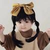 Newborn Baby Headwear Fluffy Toddler Neat Bang Long Straight Hair Baby Hair Wig Short Bob Wig
