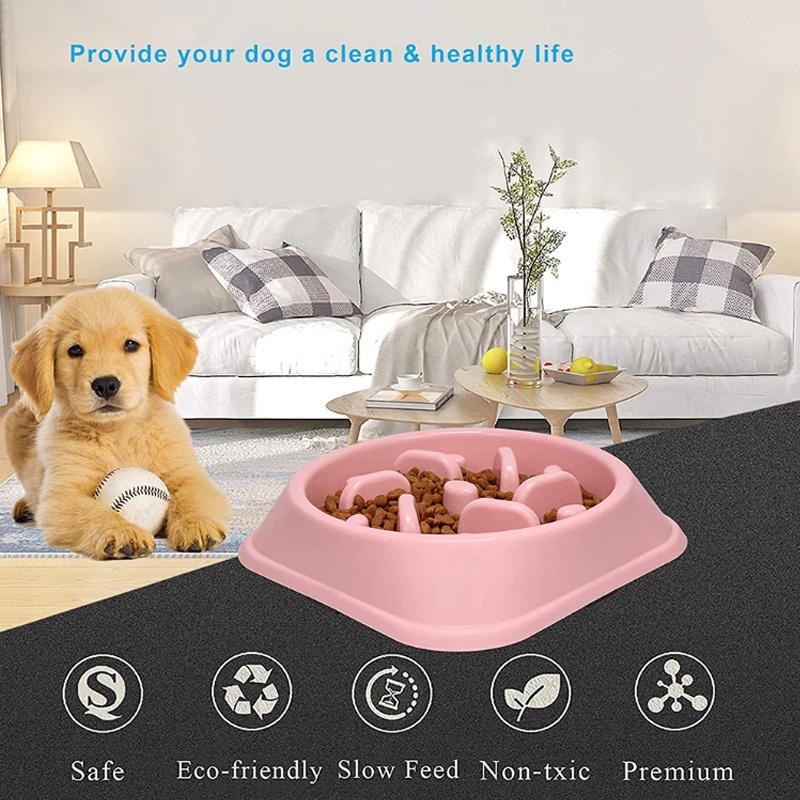 Slow Food Bowl For Pets Anti-slip And Easy To Clean