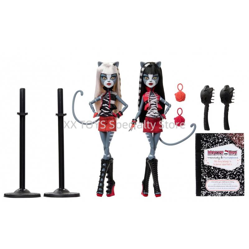 Monster High Boo-Riginal Creeproduction Meowlody and Purrsephone Dolls Toralei Operetta Doll Limited Edition Collectible Dolls