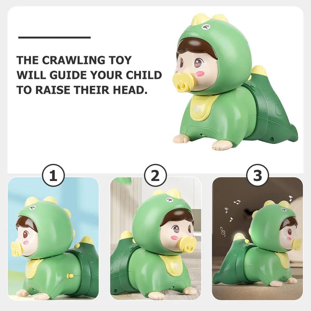 Tartaruga Musical Bebê Engatinhando Brinquedos Brinquedos para Barriguinha com Luz e Som Brinquedo Educacional Infantil Presentes de Aniversário para Menino Menina