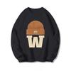 Women's Round Neck Long Sleeve Sweatshirt Loose Fit Lazy Style Top Letter Graphic Printed Vintage Casual Pullover