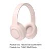 Bluetooth-Compatible 5.0 Over Ear Headphones Noise Reduction Sports Headset 40 Hours Playtime Type-C Charging for Home Office