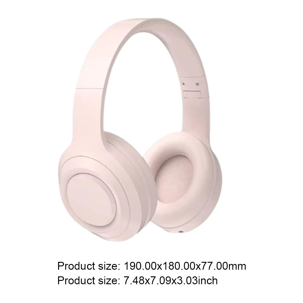 Bluetooth-Compatible 5.0 Over Ear Headphones Noise Reduction Sports Headset 40 Hours Playtime Type-C Charging for Home Office
