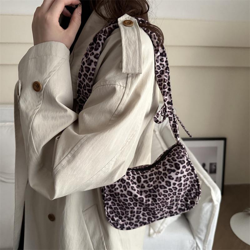 Stylish Large Capacity Leopard Print Canvas Tote Bag For Women With Unique Design In Brown And Black