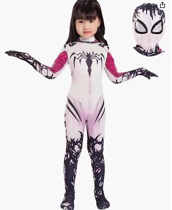 Halloween Gwen Žena Spider-Man Paralelní Vesmír Kostým Body Děti Dospělí Kostým Hrdiny