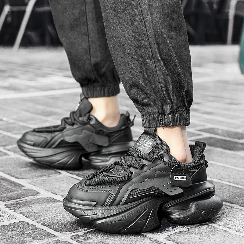 Imported Trendy Men's Breathable, Height-Boosting Fashion Shoes with Thick Soles