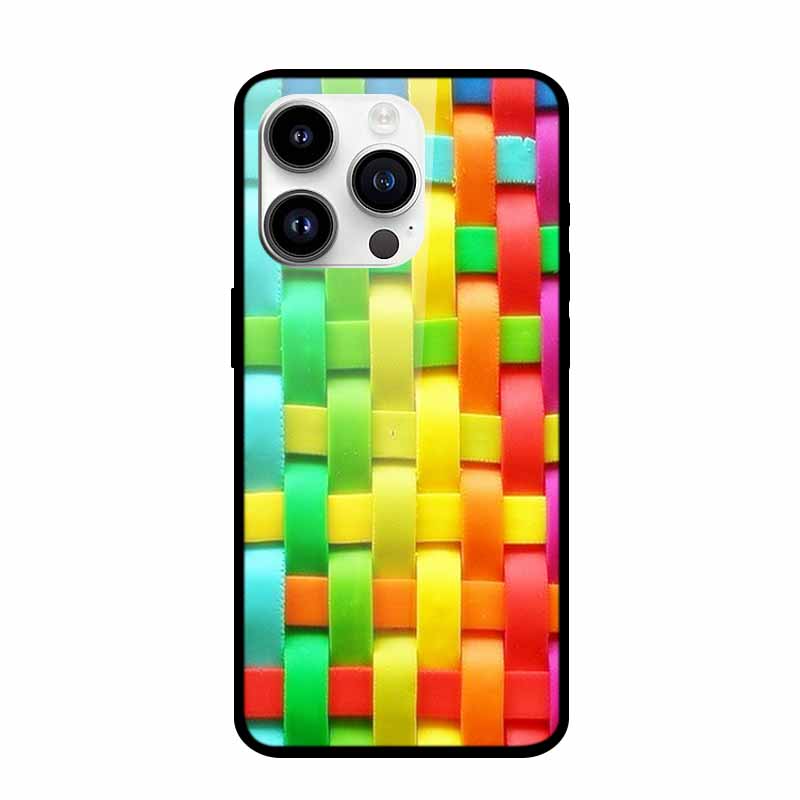 Tempered Glass Case For iPhone 15 Pro Max Hard Glass Back Cover For iPhone 15 Plus iPhone15 Phone Cases Bumper Colorful Shell