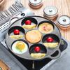 7 Hole Skillet Omelet Pan  Iron Non-Stick Breakfast Maker Cookware Stuffed Pancake Pan Household Kitchen Restaurant Cookware