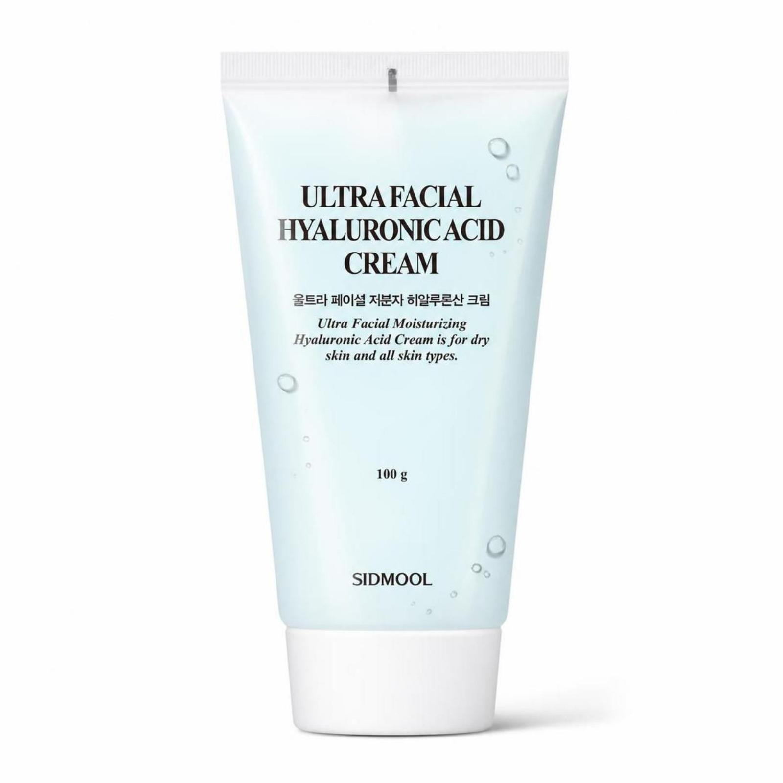 SIDMOOL Ultra Facial Low Molecular Hyaluronic Acid Cream Deep Hydrating Moisturizer 100g 1 pc