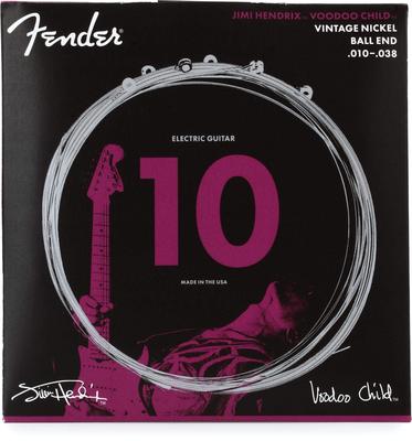 Fender Electric Guitar Strings Hendrix Voodoo Child Ball End Nickel Ball End 10-38