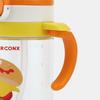 Skater Baby Straw Mug with Foldable Handle and Shoulder Suitable for Ages 1 Year and Burger Concus KSHW2N Strap, 2-Way Type, 370ml, Up,
