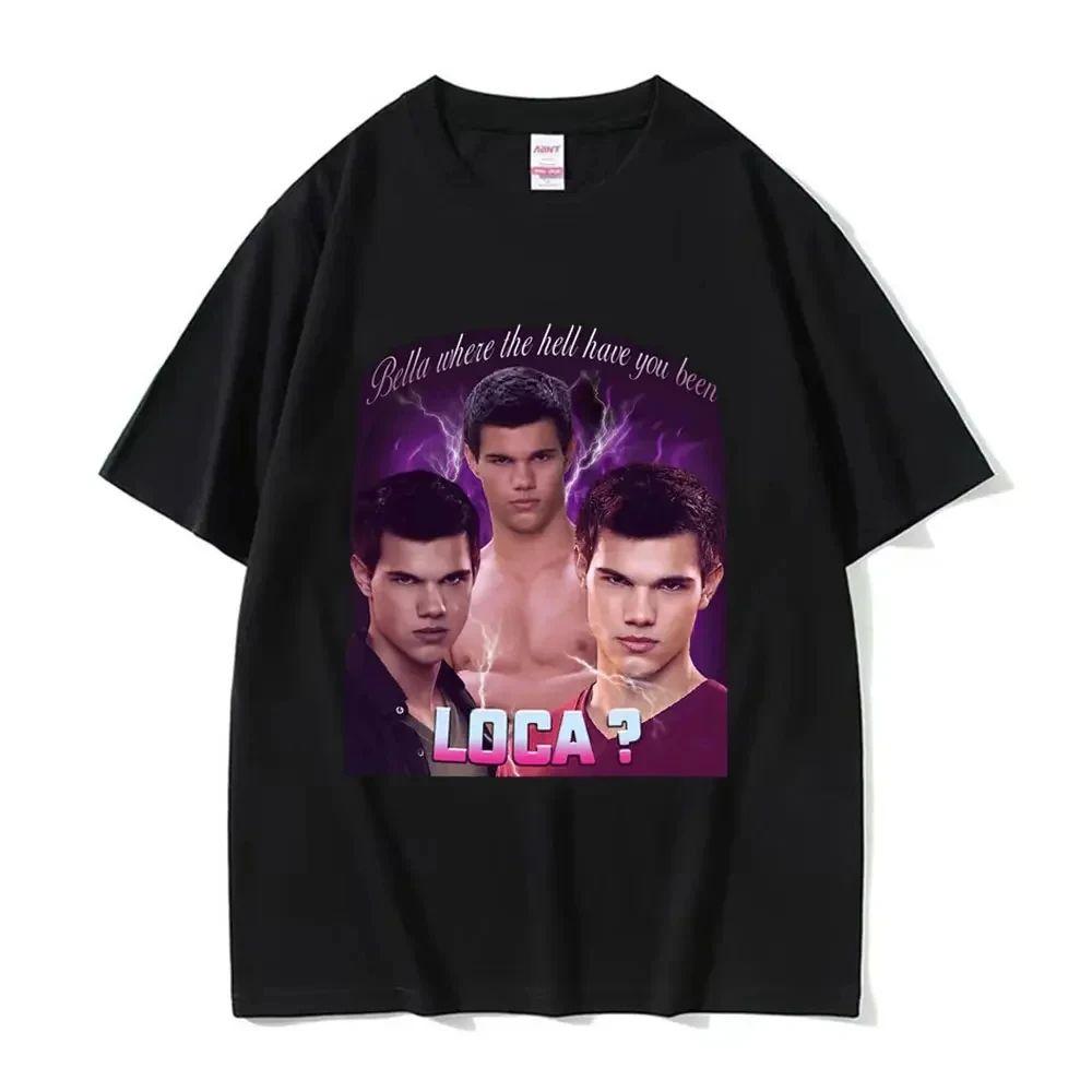 Top Stampato Vintage Classico Bella Dove Sei Stato Maglietta Jacob Black Film Classico Y2K Top Vintage a Maniche Corte
